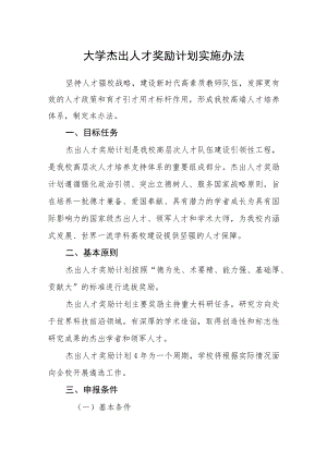 大学杰出人才奖励计划实施办法.docx