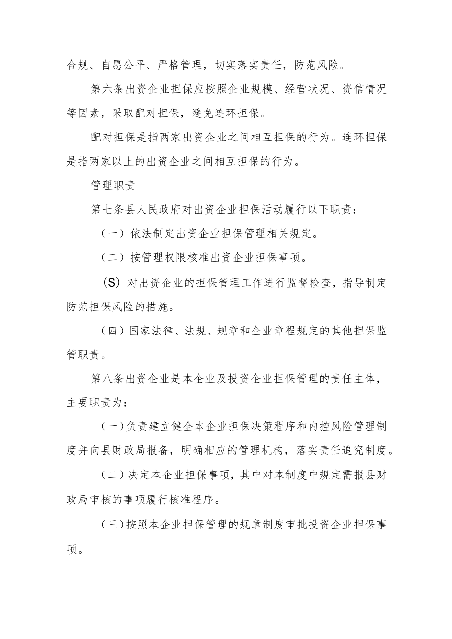 政府监管企业担保管理制度.docx_第2页