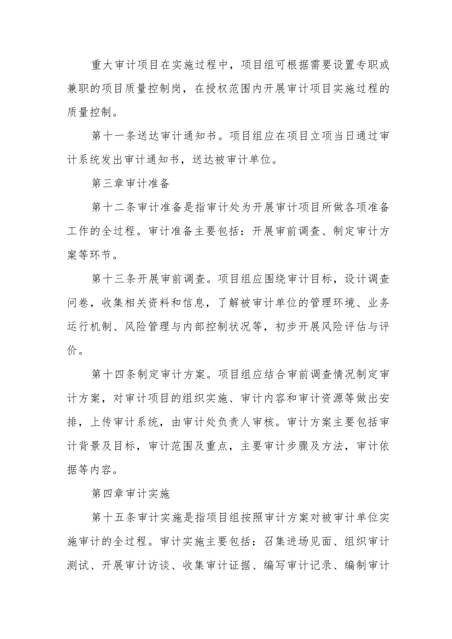 大学审计项目管理办法.docx_第3页