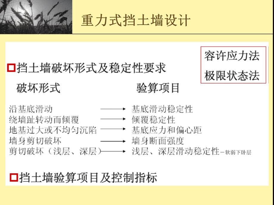 第3章重力式挡土墙悬臂式挡土墙.ppt_第2页