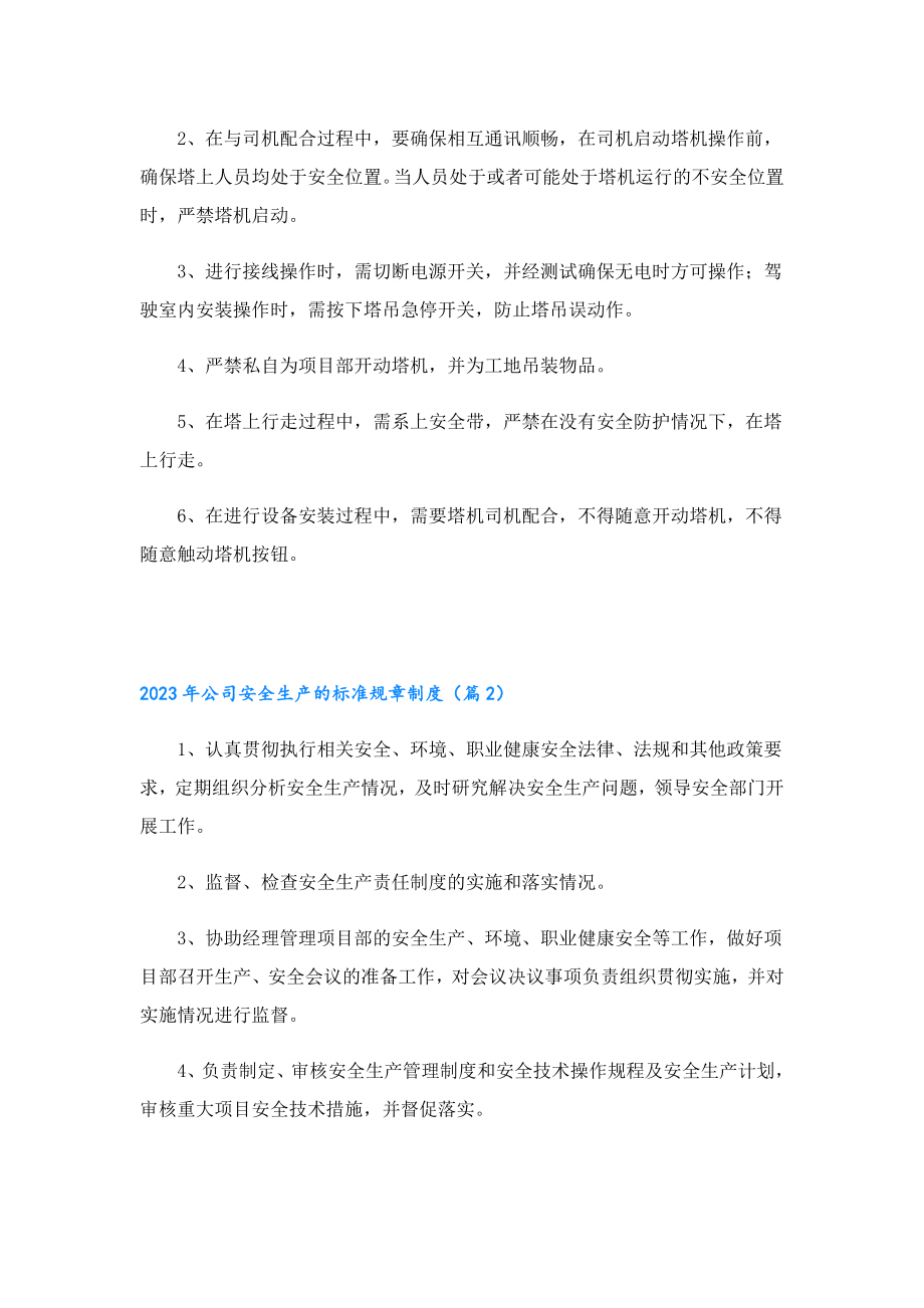 2023年公司安全生产的标准规章制度.doc_第3页