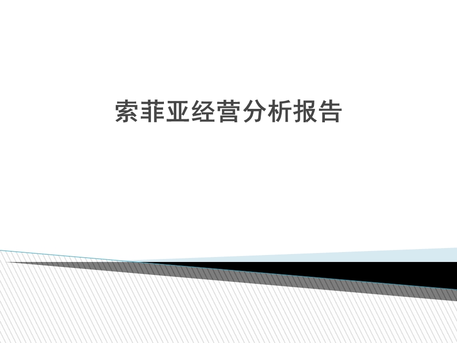 索菲亚经营分析报告.ppt_第1页