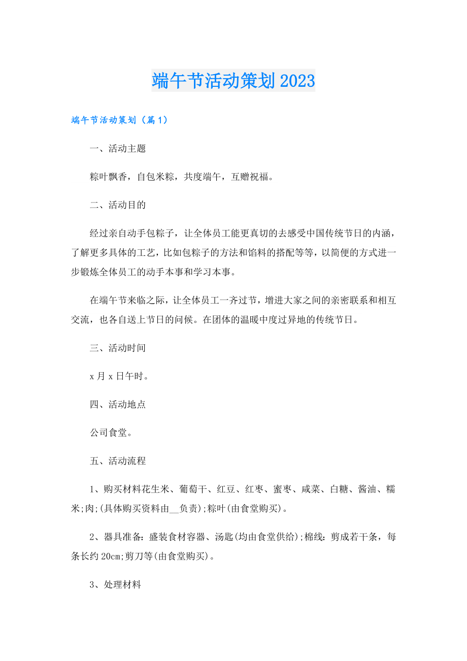 端午节活动策划2023.doc_第1页