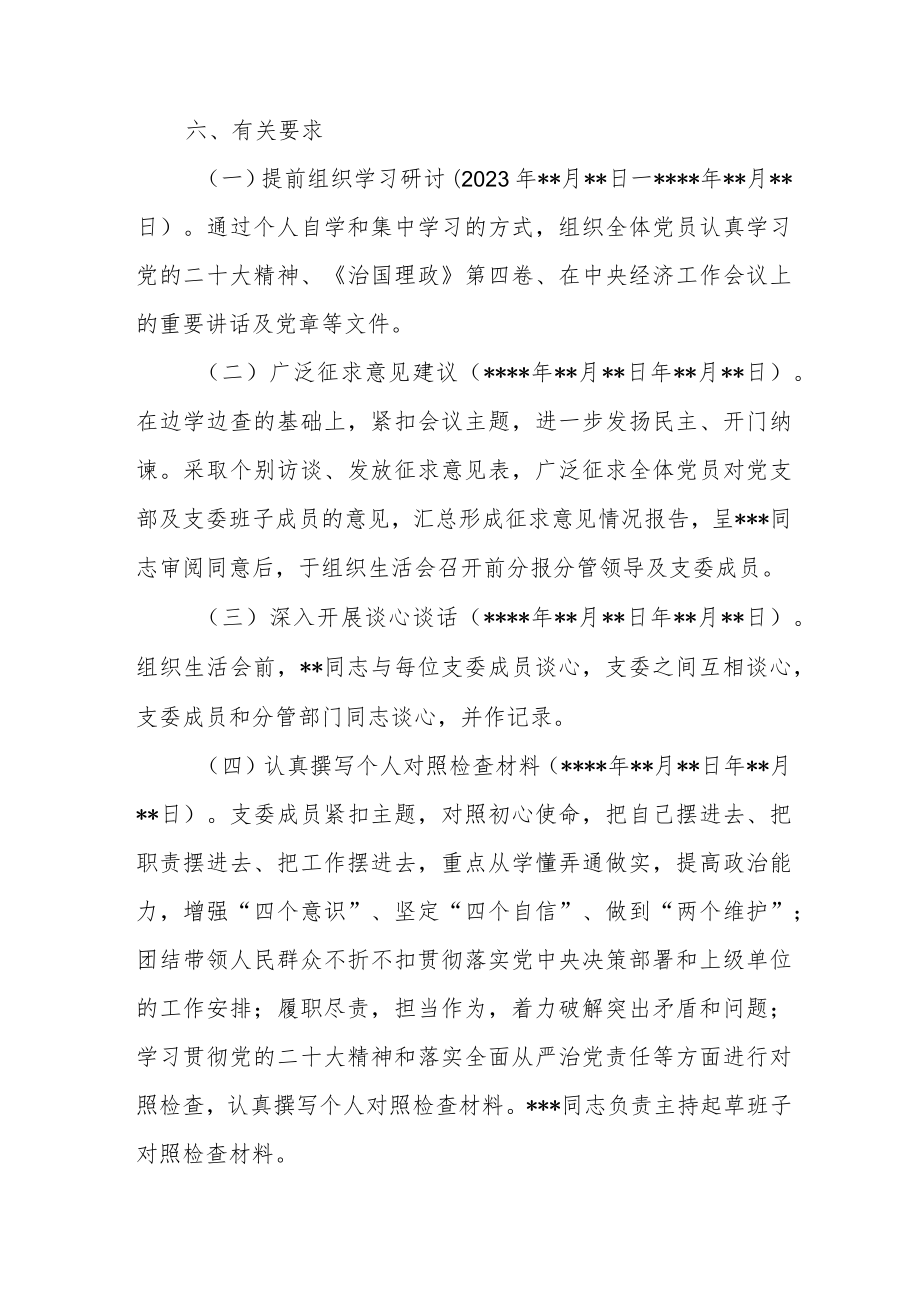 2023年度党支部组织生活会方案.docx_第2页