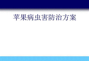 苹果病虫害防治方案.ppt