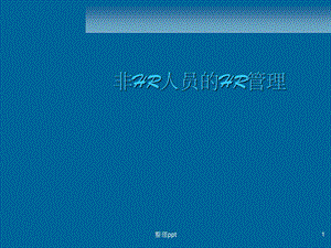 非人力资源经理的人力资源管理(10).ppt