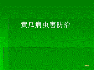 黄瓜病虫害防治.ppt.ppt