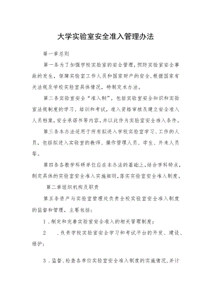 大学实验室安全准入管理办法.docx