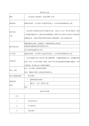 充分条件与必要条件教学设计方案.docx