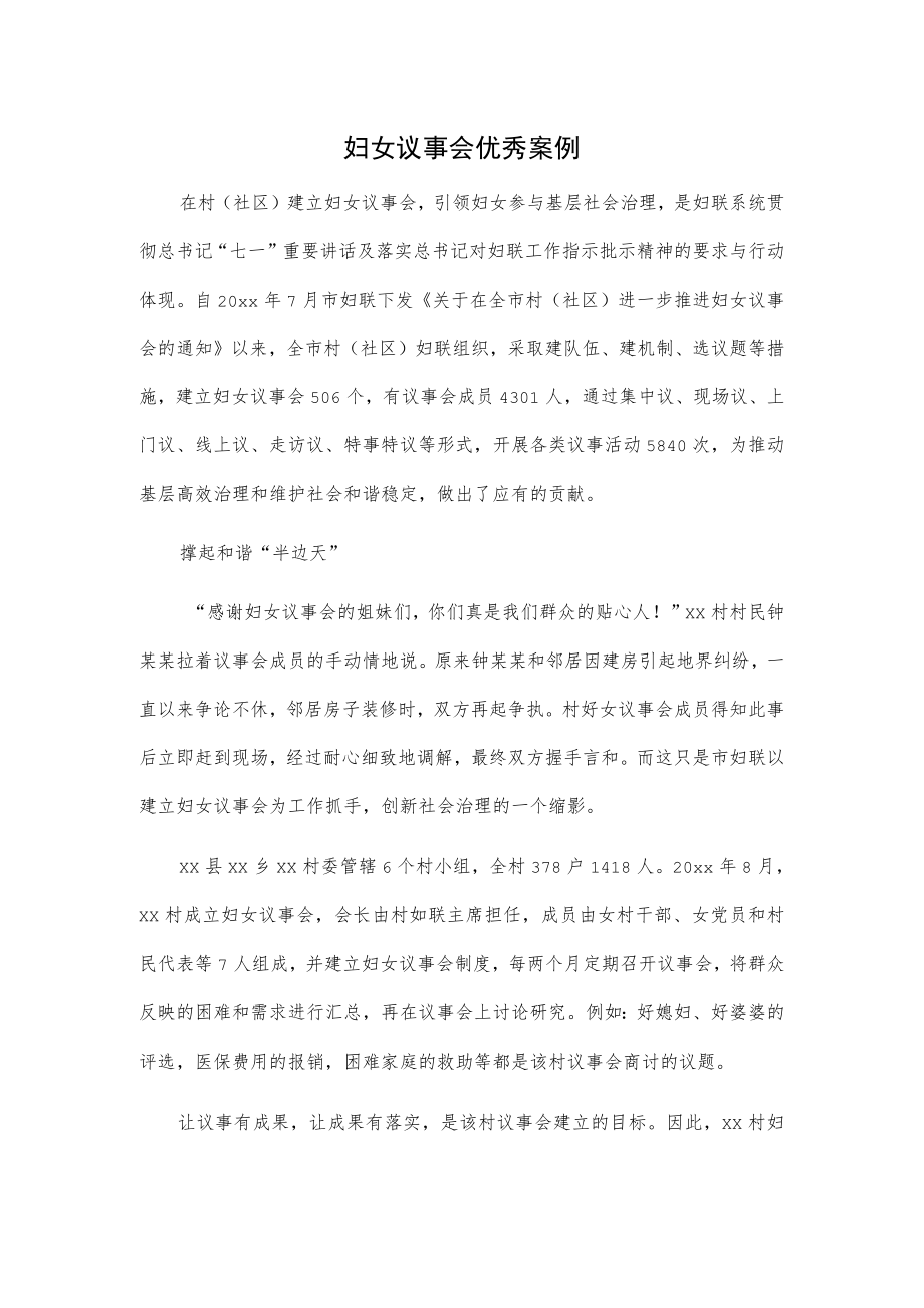 妇女议事会优秀案例.docx_第1页