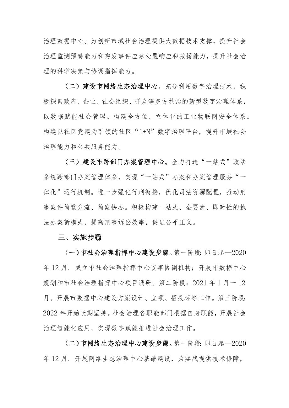 关于加快建设社会治理指挥中心网络生态治理中心跨部门办案管理中心的实施意见.docx_第2页