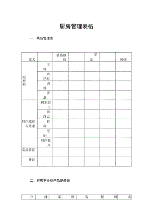 6、餐饮酒店厨房管理表格大全.docx