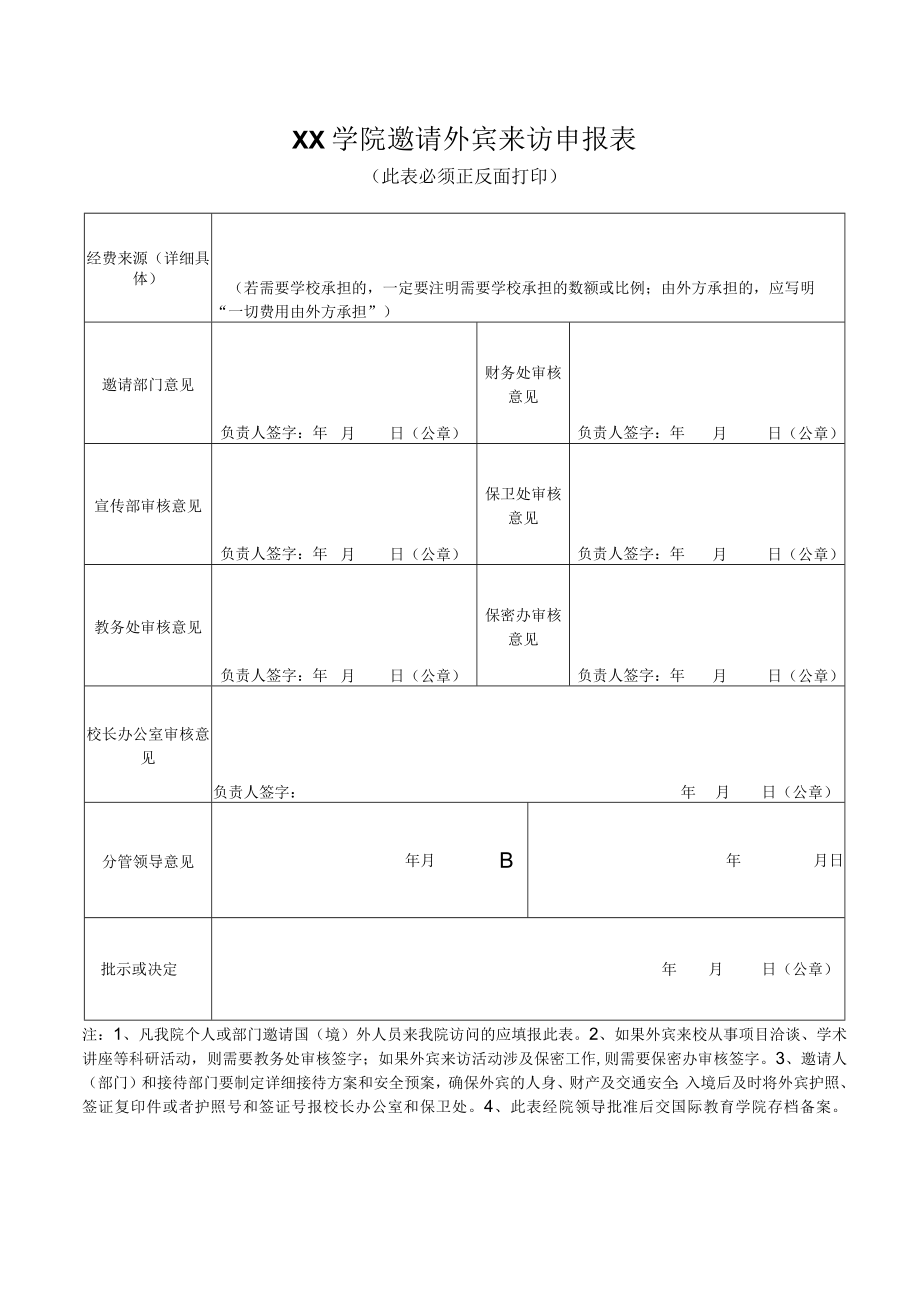 XX学院邀请外宾来访申报表.docx_第2页