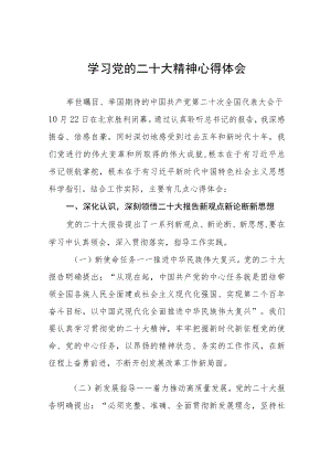 学习二十大报告精神心得体会研讨发言材料六篇.docx