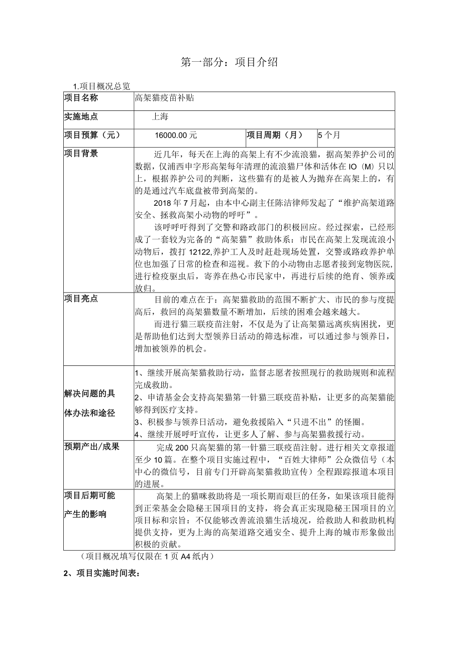 隐秘王国流浪猫救助专项基金项目建议书.docx_第2页