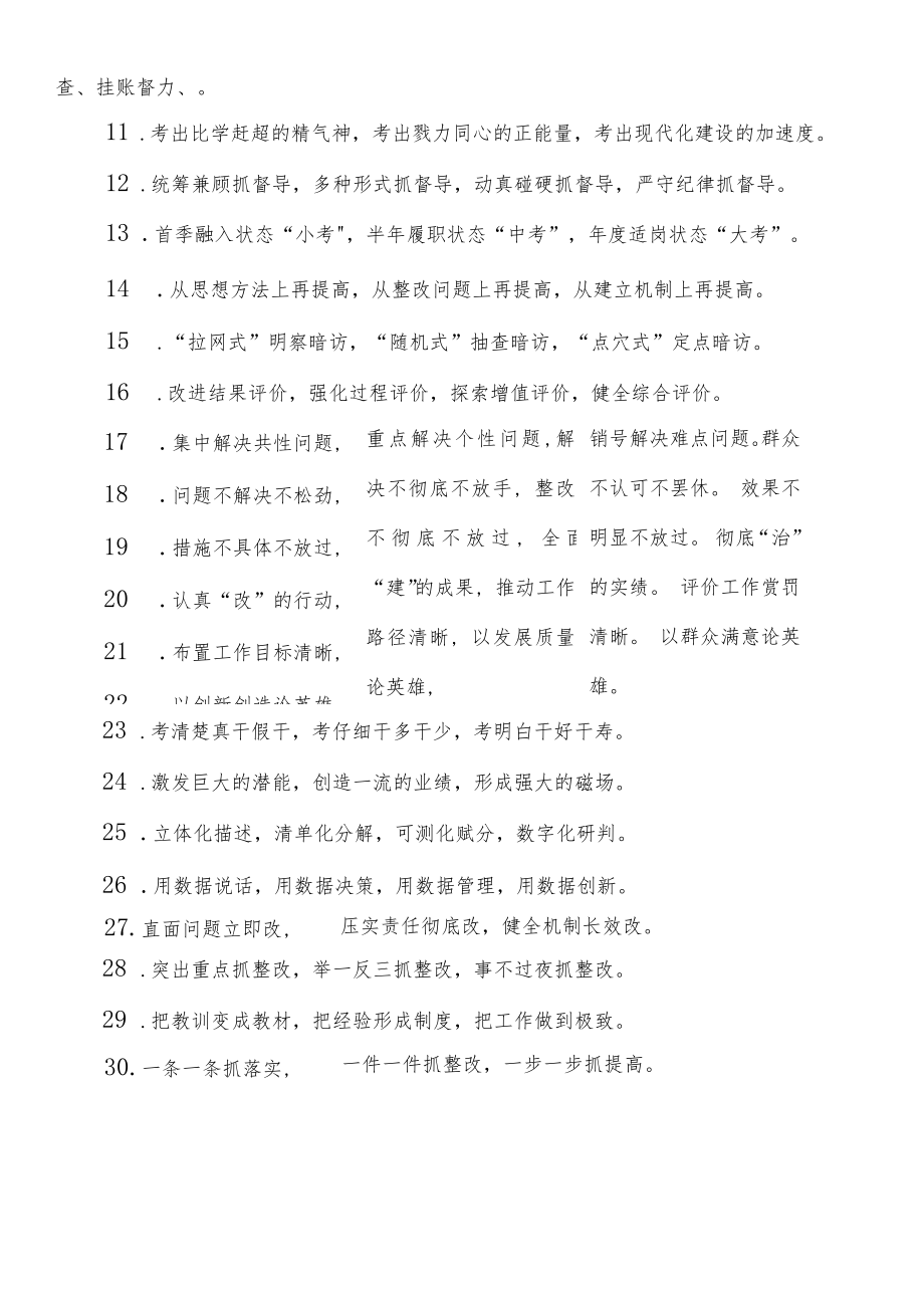 督查考核类排比句（40例）.docx_第2页