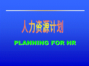 人力资源计划.ppt