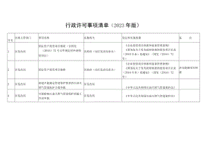 行政许可事项清单（2023年版）.docx