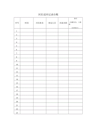 河长巡河记录台账.docx