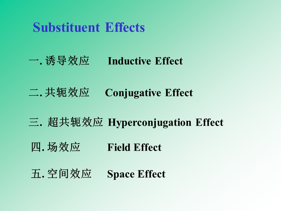 高等有机化学之有机化学中的取代基效应.ppt_第2页