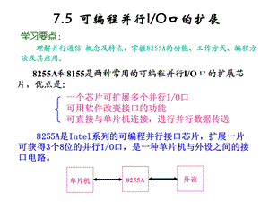 51单片机8255A扩展IO口与单片机连接.ppt