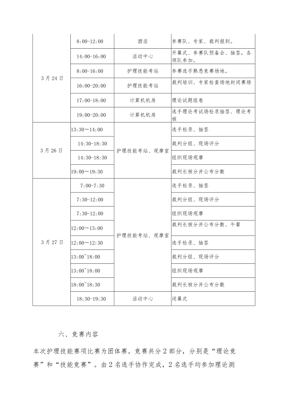 护理技能赛项（教师组）竞赛方案-2023年河南省高等职业教育技能大赛竞赛方案.docx_第3页