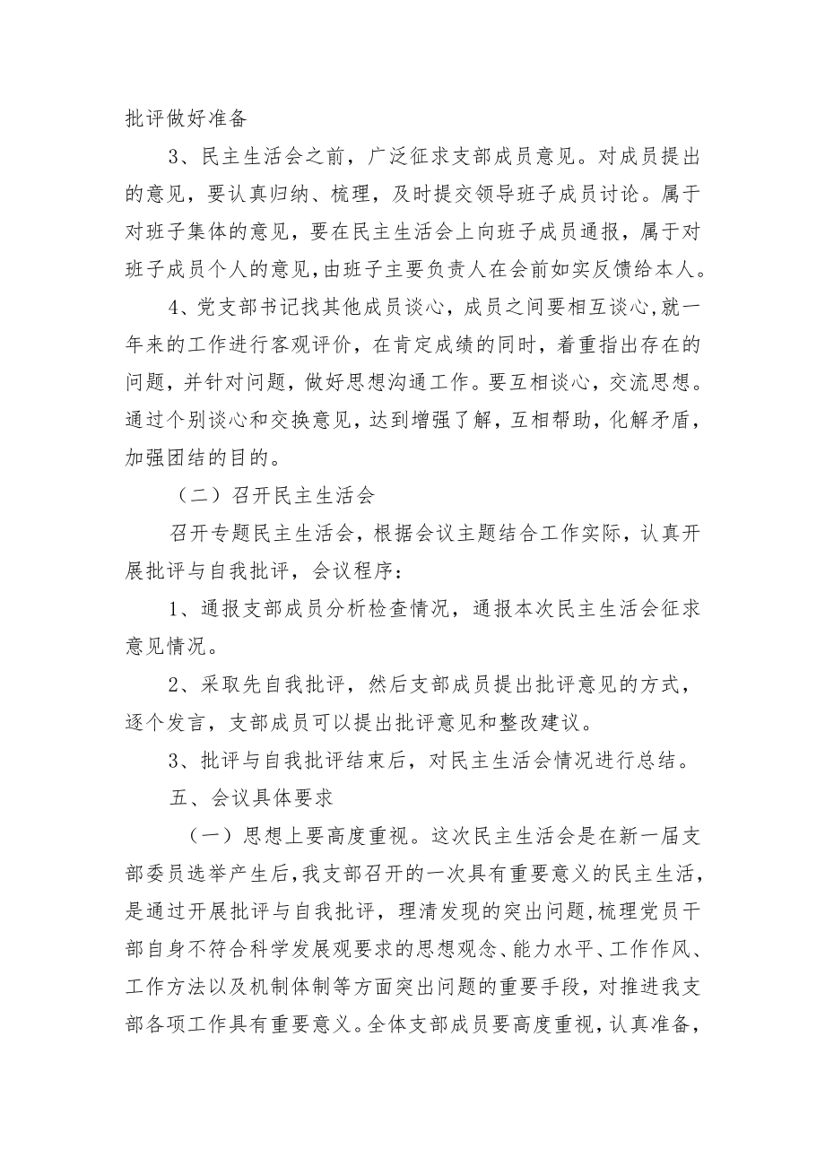 支部学习贯彻党的二十届二中全会民主生活会方案.docx_第2页