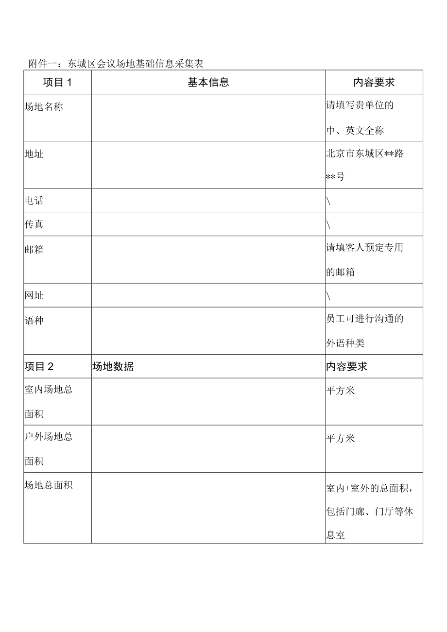 附件一：东城区会议场地基础信息采集表.docx_第1页