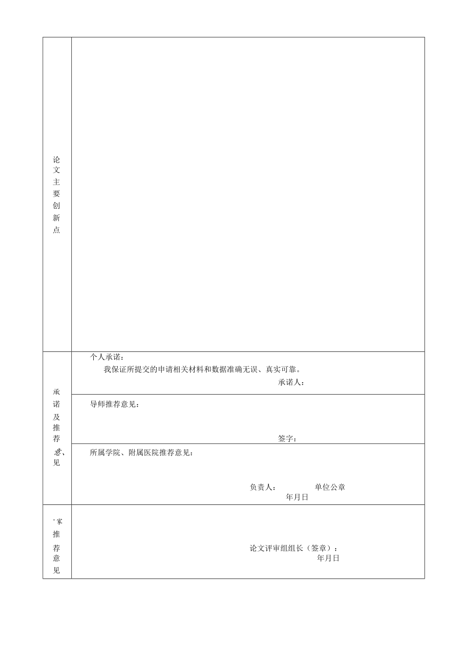 西安交通大学医学部优秀博士学位论文申请表.docx_第2页