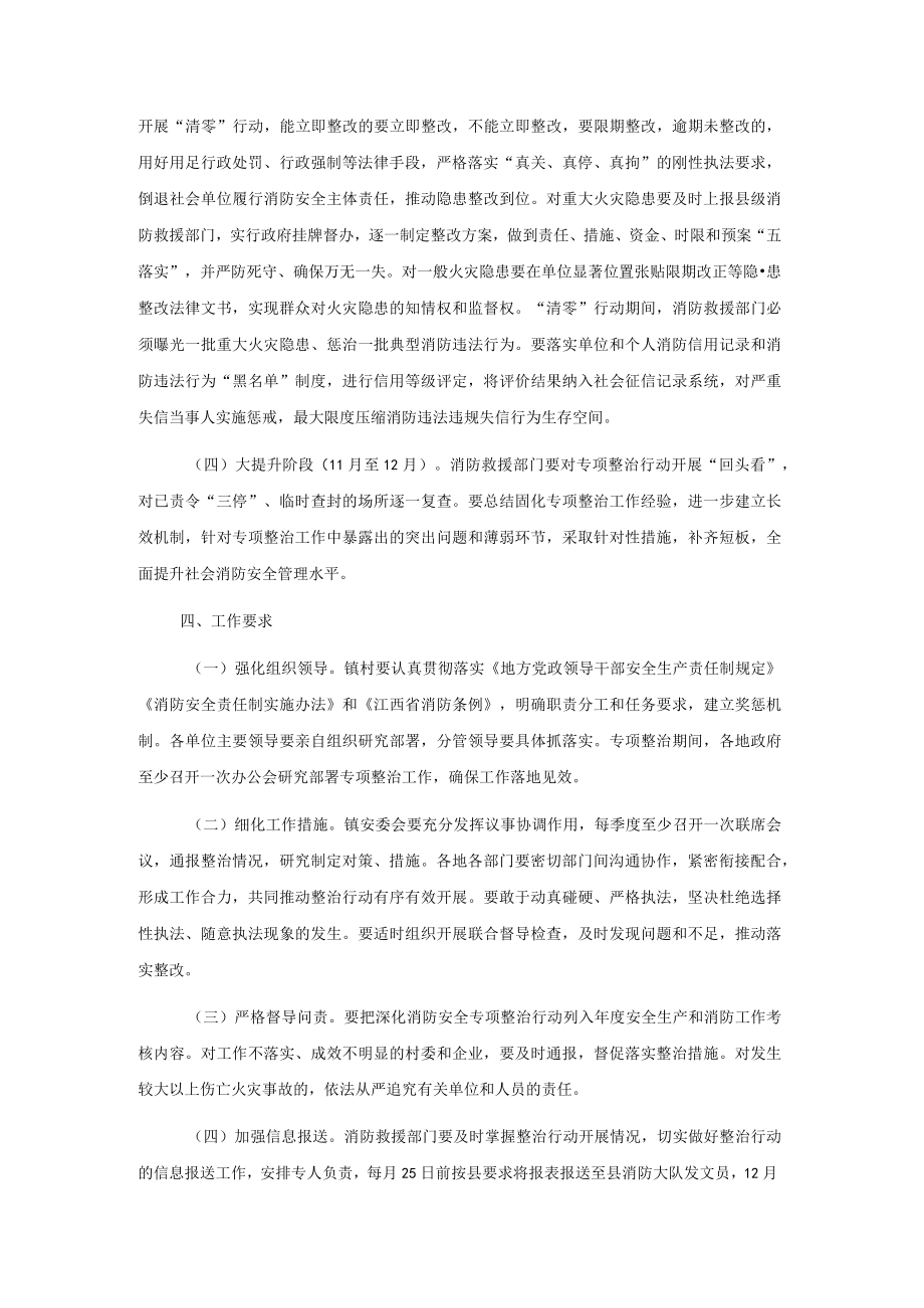 20xx年xxx镇深化消防安全专项整治行动工作方案.docx_第3页