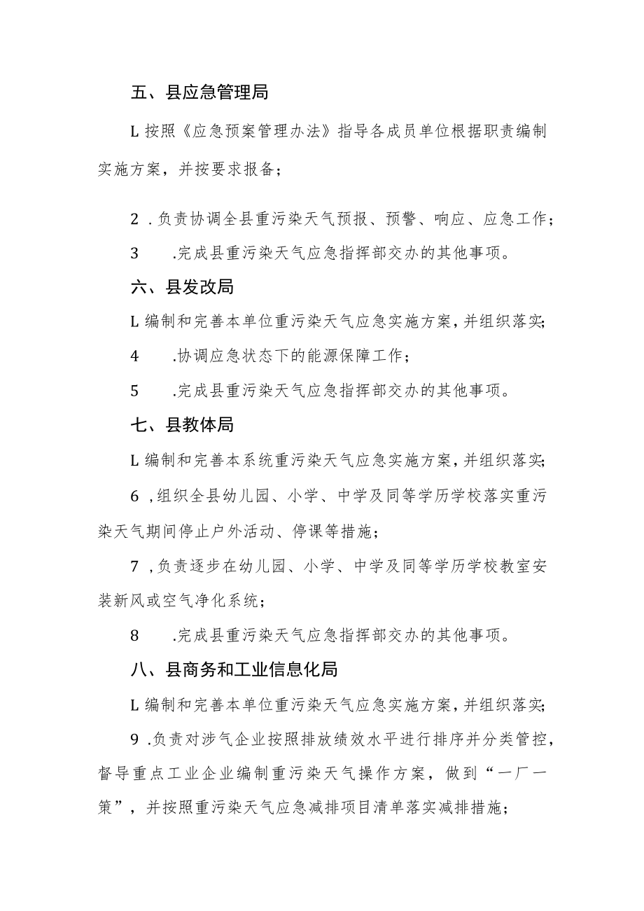 重污染天气应急指挥部成员单位职责.docx_第3页