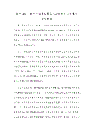 领会落实《数字中国建设整体布局规划》心得体会发言材料.docx