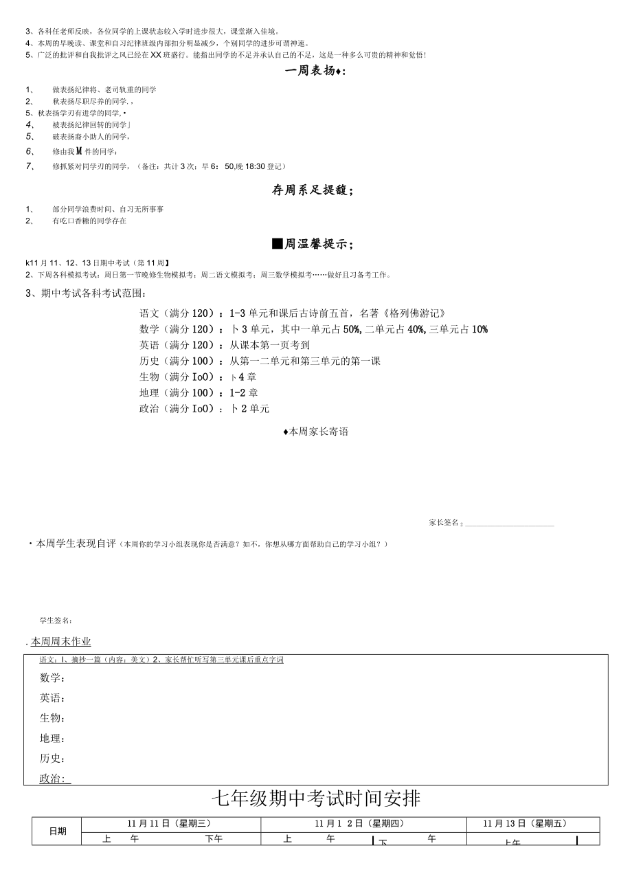 班主任管理班级秘籍家校双向反馈表模板（家校联系单）.docx_第3页