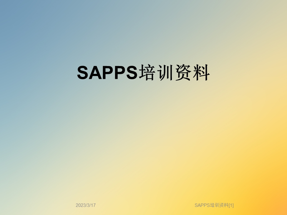 SAPPS培训资料[1].ppt_第1页