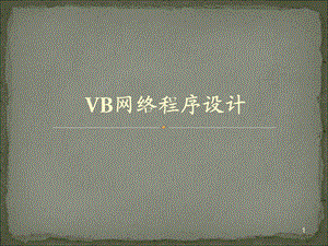 VB网络程序设计.ppt