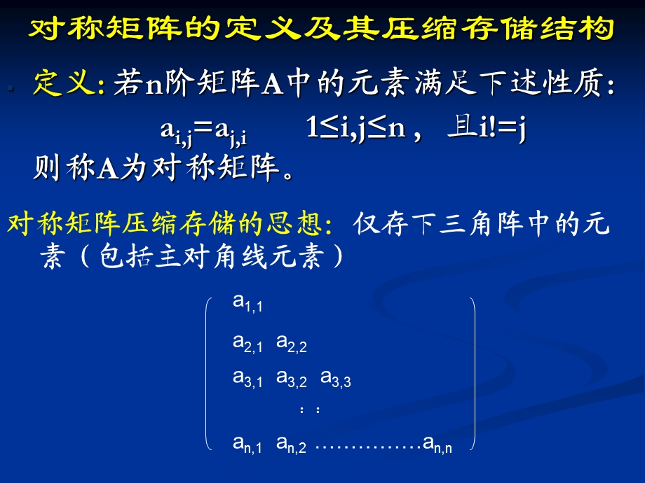 数据结构)对称矩阵的存储结构.ppt_第2页