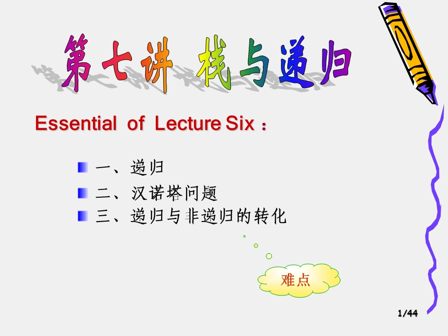 数据结构(C++)递归.ppt_第1页