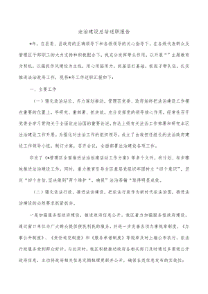 法治建设总结述职报告.docx