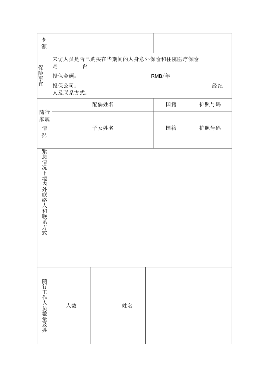 学院邀请国（境）外人员来访登记表.docx_第2页