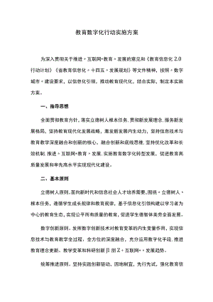 教育数字化行动实施方案.docx