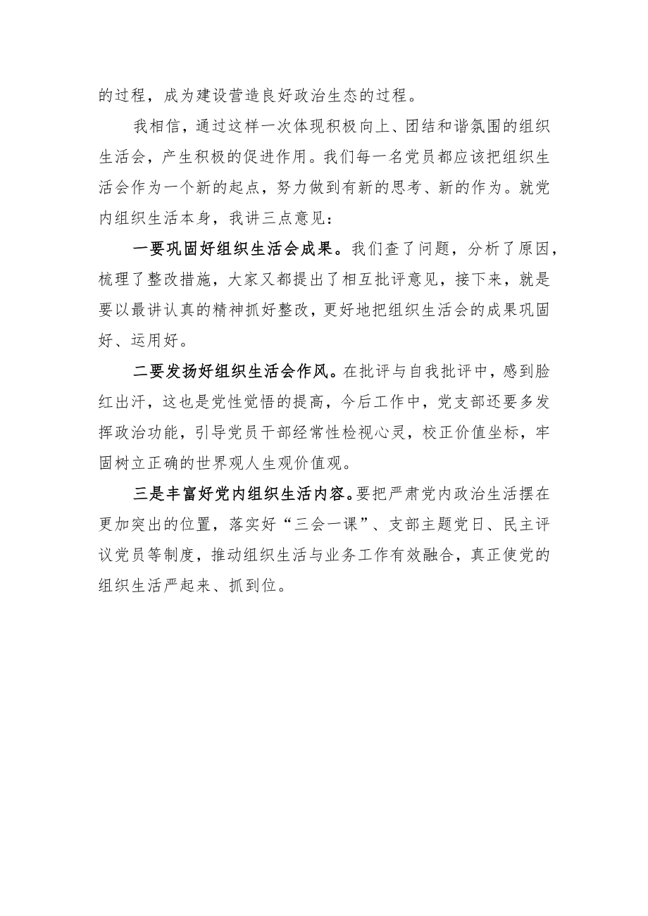 在党支部组织生活会上的讲话.docx_第2页