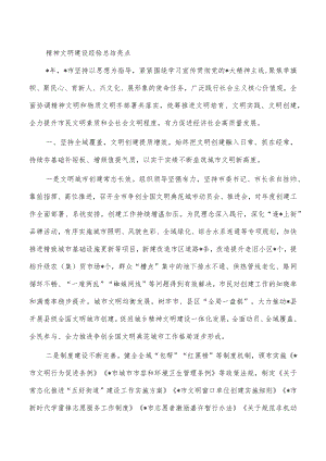 精神文明建设经验总结亮点.docx