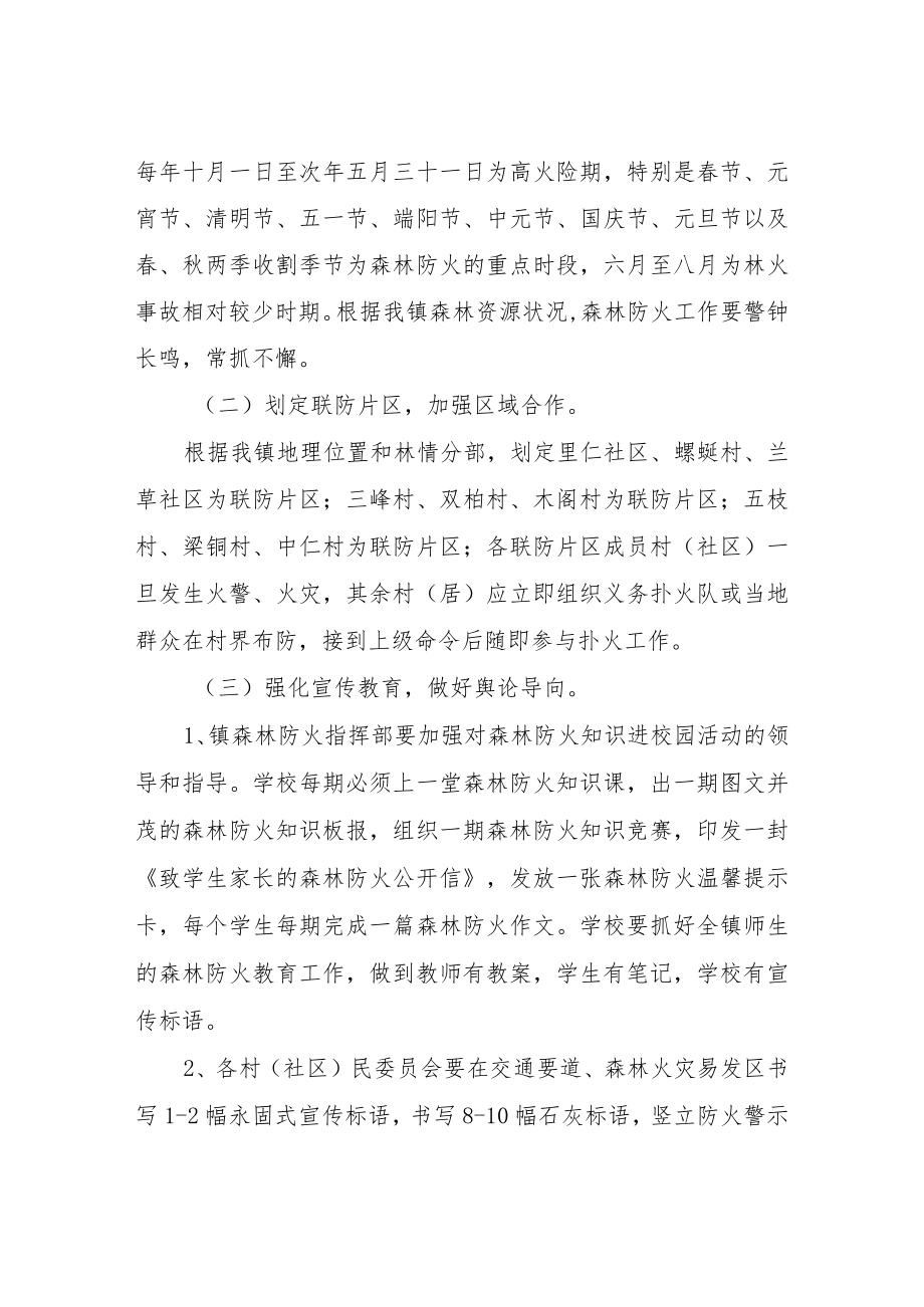 XX镇森林防灭火应急处置办法.docx_第3页