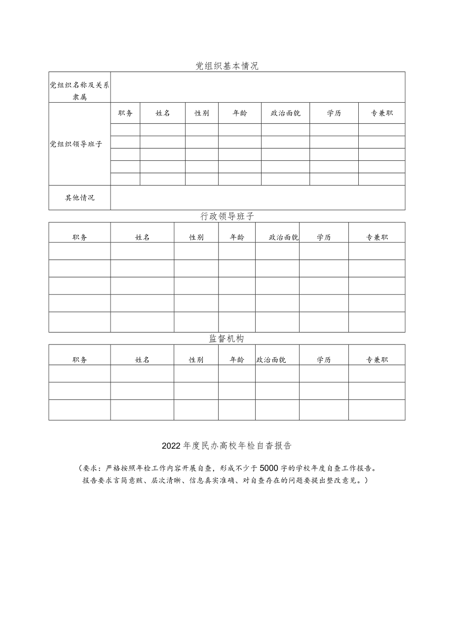 2022年度民办高等学校、民办高等教育机构年检自查表、年度检查评定指标.docx_第2页