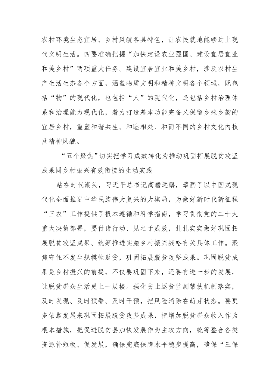 乡村振兴践行党的二十大精神研讨交流发言.docx_第3页