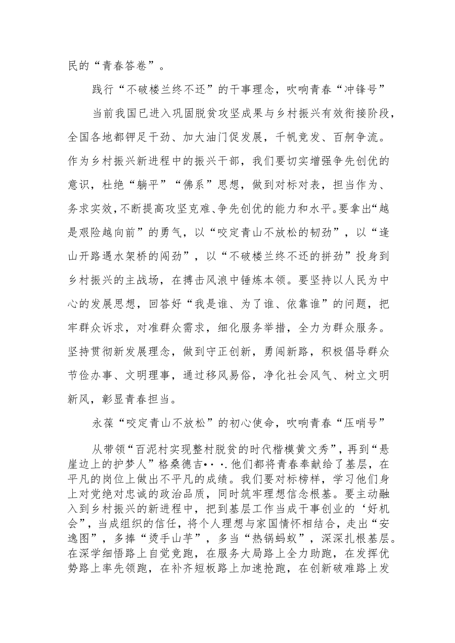 乡村振兴践行党的二十大研讨交流材料.docx_第2页