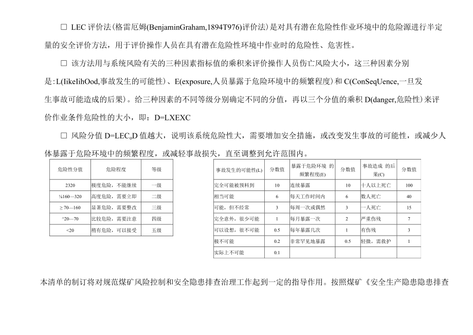 煤矿矿山--风险控制及隐患排查清单汇总.docx_第3页