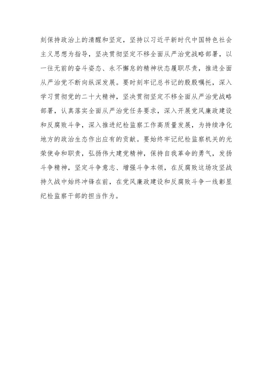 基层纪委书记学习二十届中纪委二次全会上的重要讲话精神暨专题片《永远吹冲锋号》心得体会.docx_第3页