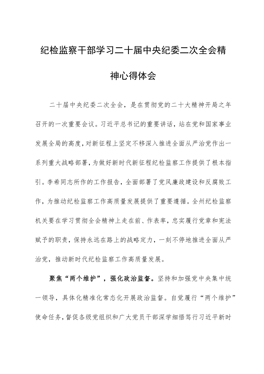 （共3篇）年轻干部学习贯彻2023学习二十届中纪委二次全会上的重要讲话精神心得感想.docx_第3页