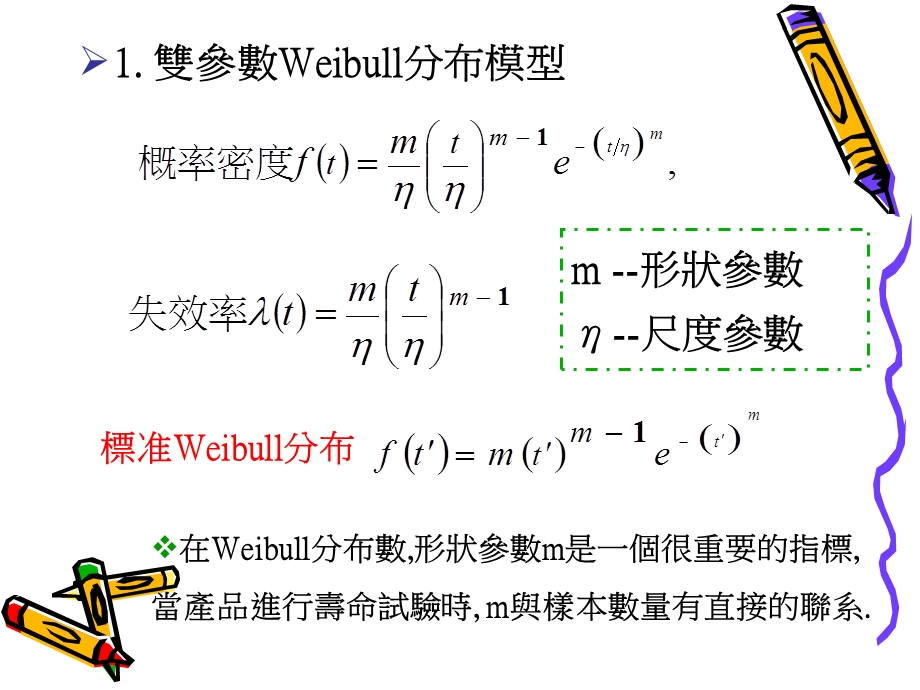 威布尔(Weibull)分布的寿命试验方法.ppt_第3页